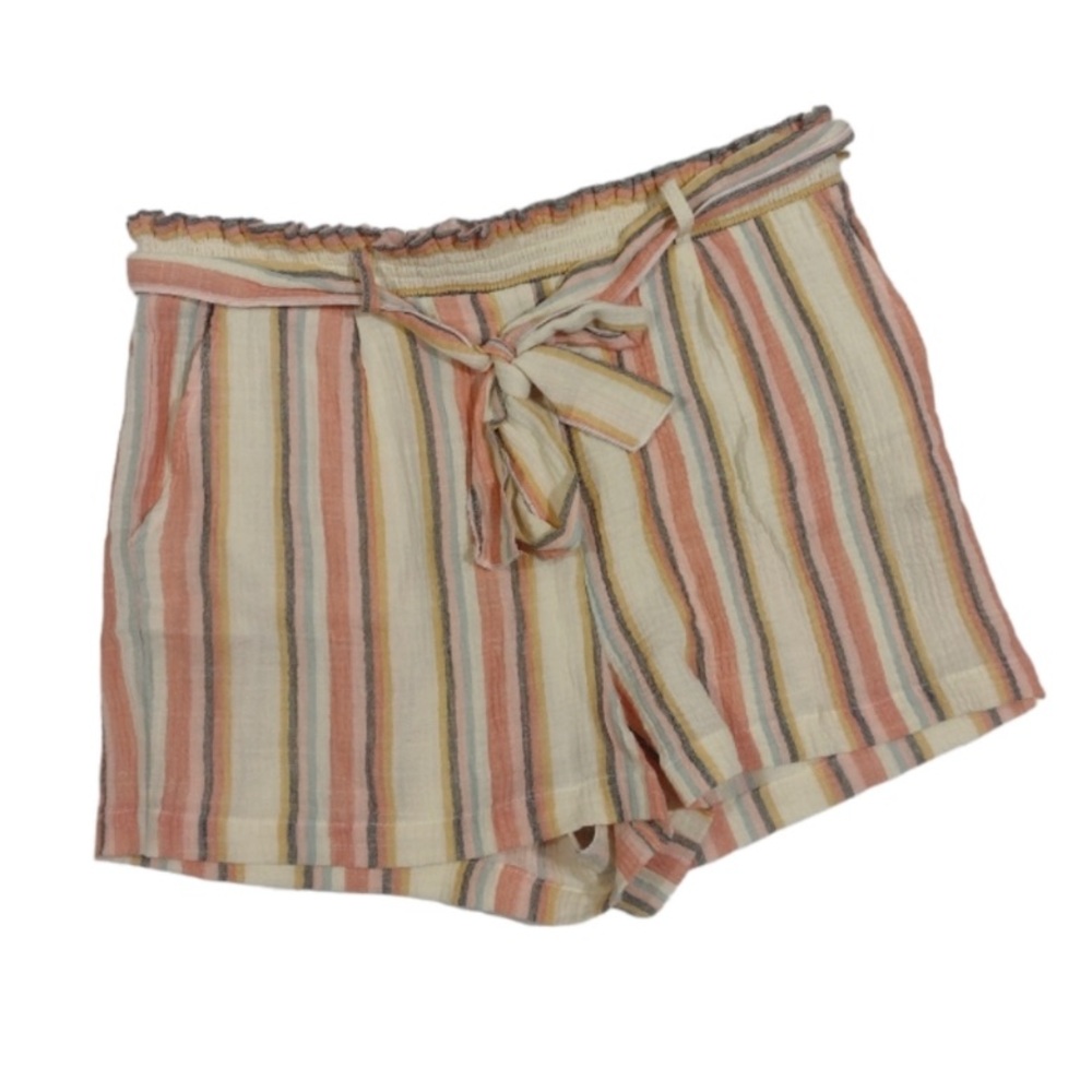 Roan + Ryan Evereve Beau Stripe Tie Waist Shorts